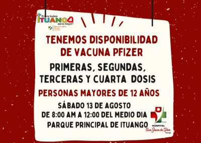 VACUNACIÓN 13 DE AGOSTO